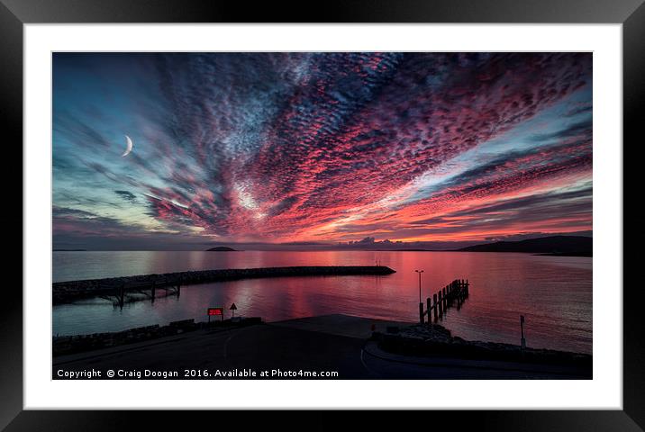 Eriskay Sunset - Outer Hebrides Framed Mounted Print by Craig Doogan