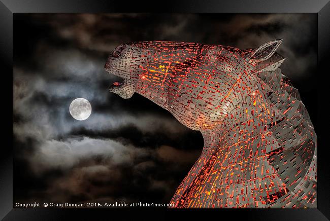 Moon Kelpie Framed Print by Craig Doogan