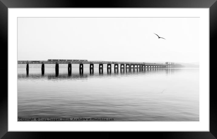 Dundee Tay Rail Bridge Framed Mounted Print by Craig Doogan