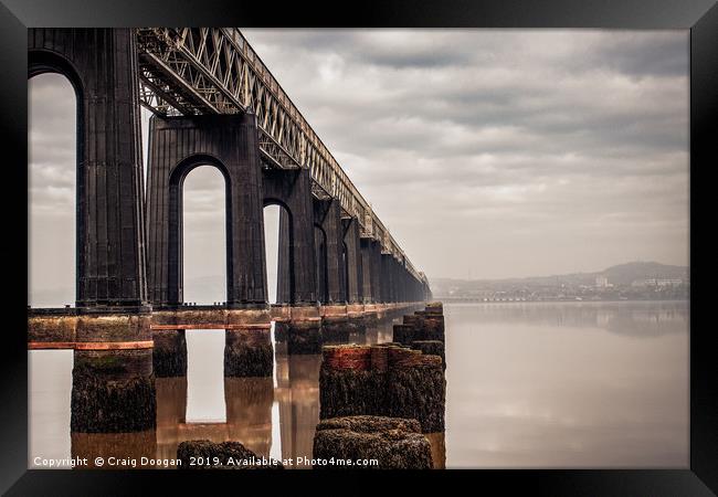 Tay Rail Bridge Dundee Framed Print by Craig Doogan