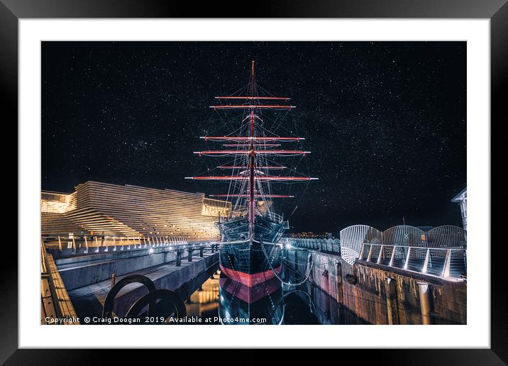 RRS Discovery Framed Mounted Print by Craig Doogan