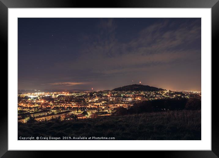 Dundee Law Hill Framed Mounted Print by Craig Doogan