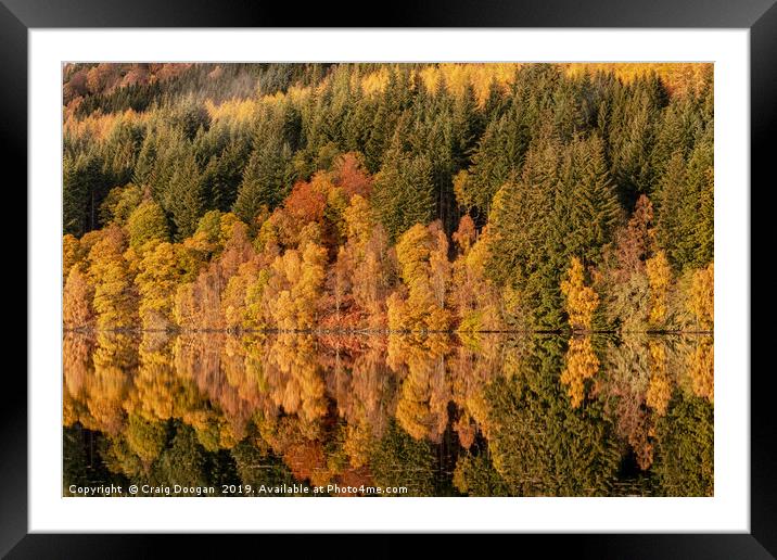 Tummel Reflections - Pitlochry - Scotland Framed Mounted Print by Craig Doogan
