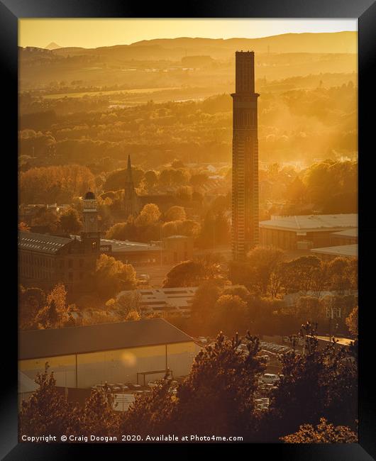 Dundee City - Cox's Stack Framed Print by Craig Doogan