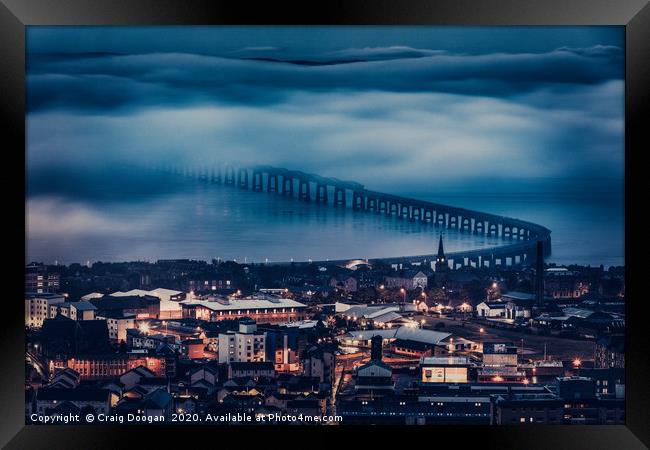 Dundee Tay Rail Bridge Framed Print by Craig Doogan