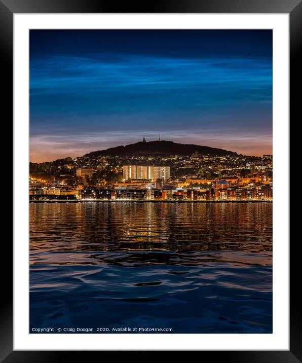 Noctilucent Dundee Framed Mounted Print by Craig Doogan