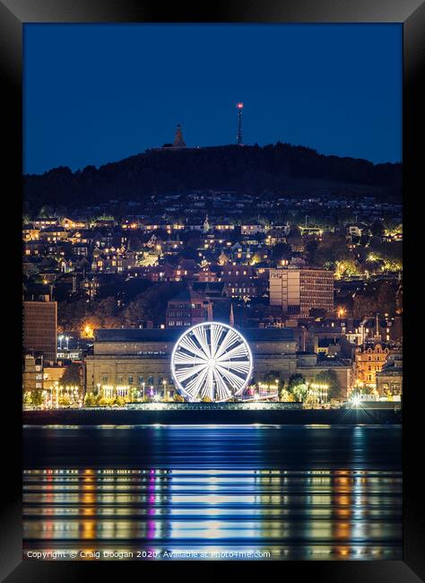 Dundee Ferris Wheel Framed Print by Craig Doogan