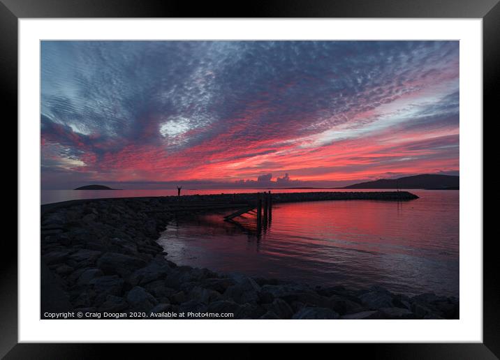 Eriskay Sunset Framed Mounted Print by Craig Doogan