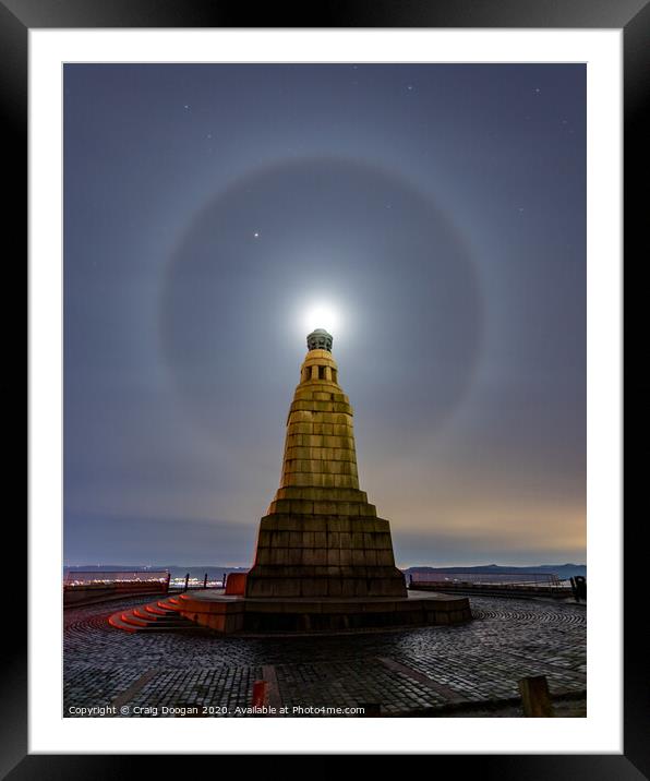 22 Degree Halo  & Dundee Law Hill Framed Mounted Print by Craig Doogan