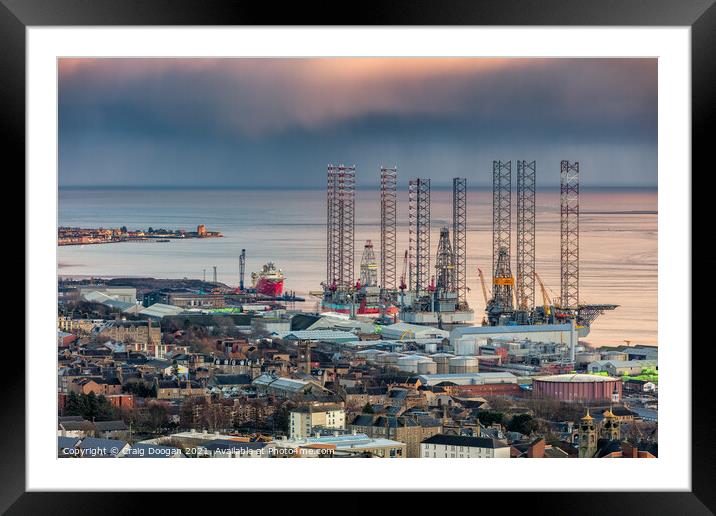 Dundee and Broughty Castle Framed Mounted Print by Craig Doogan