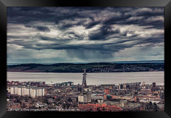 Angry Skies over Dundee Framed Print by Craig Doogan