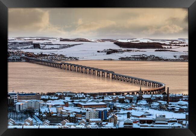 Tay Rail Bridge Framed Print by Craig Doogan