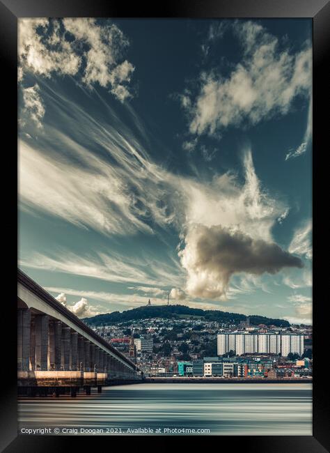 Dundee City - Big Skies Framed Print by Craig Doogan