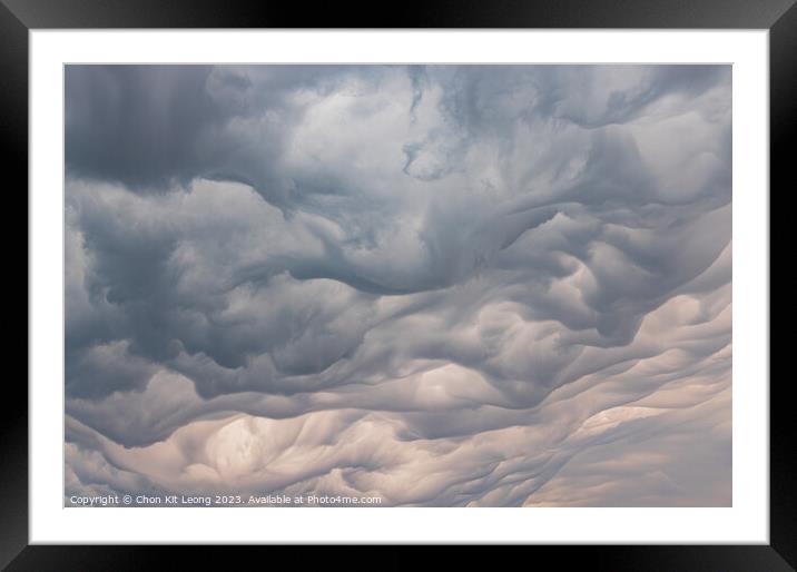 Special thunderstorm clouds over the sky Framed Mounted Print by Chon Kit Leong