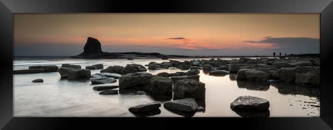 Black nab sunrise Framed Print by Pete Biggin