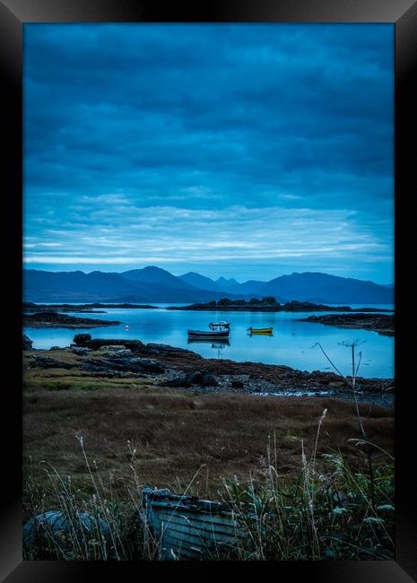 Skye boats Framed Print by Pete Biggin