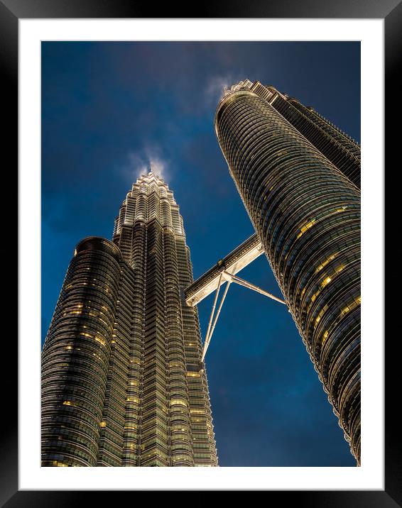 Petronas Towers Framed Mounted Print by Peter Walmsley