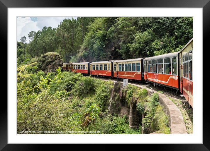 Toy Train Framed Mounted Print by Peter Walmsley