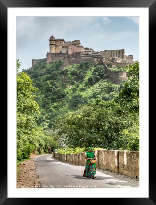 Kumbhalgarh Fort Framed Mounted Print by Peter Walmsley