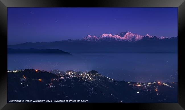 Kanchenjunga Framed Print by Peter Walmsley