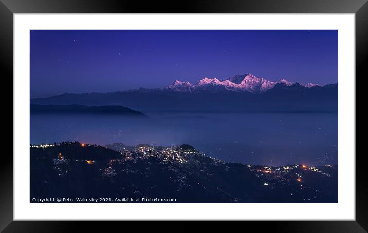 Kanchenjunga Framed Mounted Print by Peter Walmsley