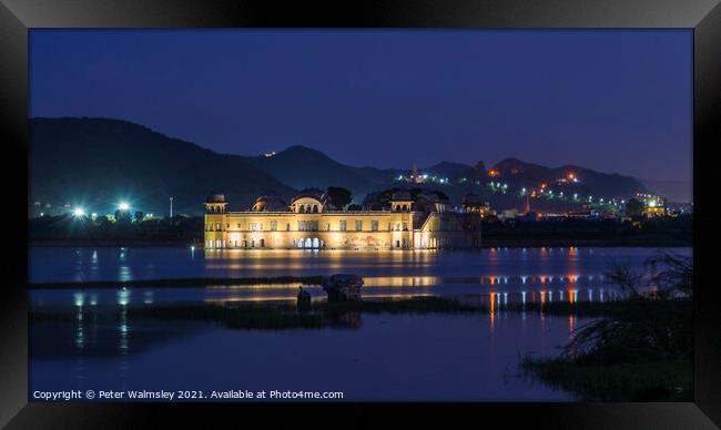 The Water Palace at Night Framed Print by Peter Walmsley