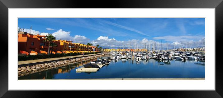 Yachts at Portimão Framed Mounted Print by Jeremy Hayden
