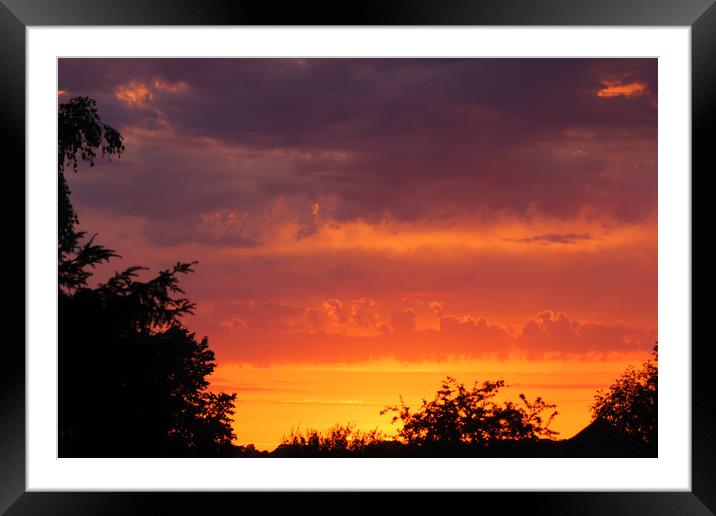 Magnificent Sunset Framed Mounted Print by Jeremy Hayden