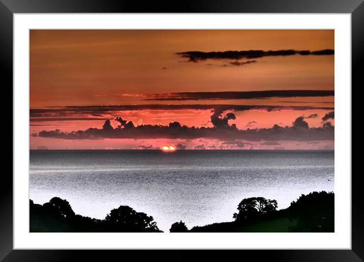 Look at This Beatiful Sunrise in Teignmouth Framed Mounted Print by Jeremy Hayden