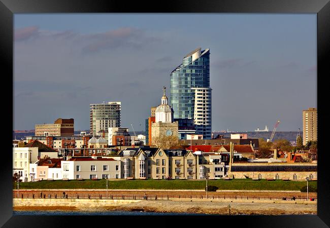 Portsmouth from the Ferry Framed Print by Jeremy Hayden