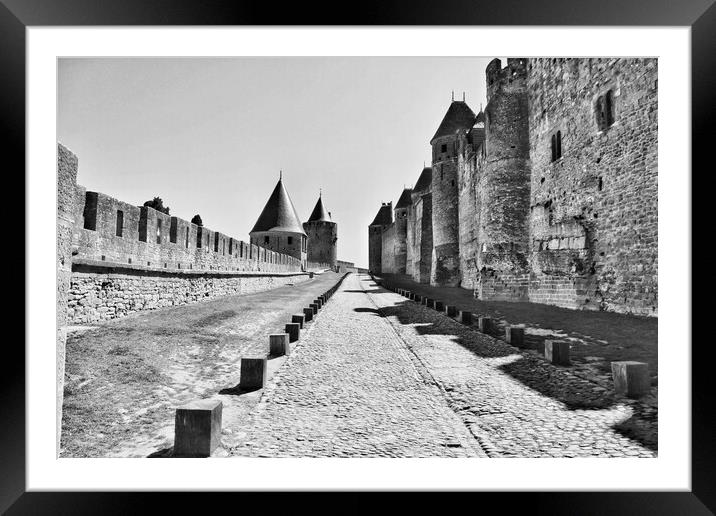 Cité de Carcassonne Walls Framed Mounted Print by Jeremy Hayden