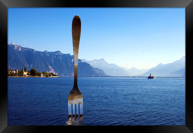 There's a Fork in My Lake Framed Print by Jeremy Hayden
