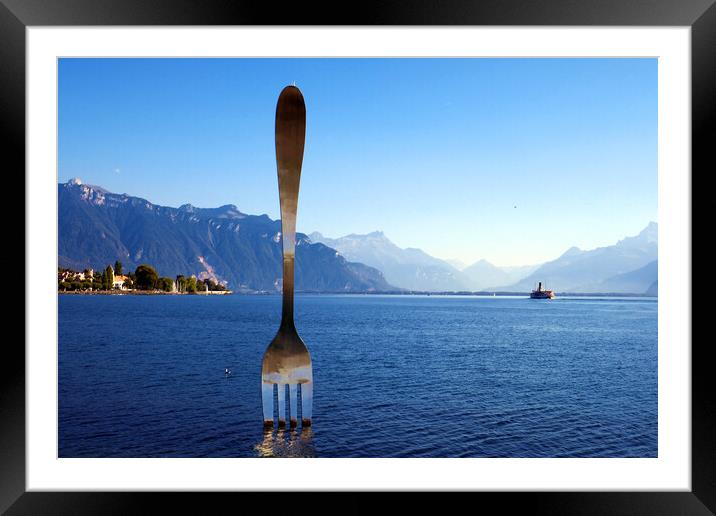 There's a Fork in My Lake Framed Mounted Print by Jeremy Hayden