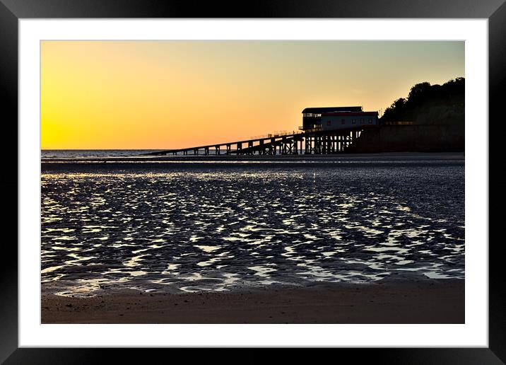 Tenby Lifeboat Stations in the Sunrise Framed Mounted Print by Jeremy Hayden