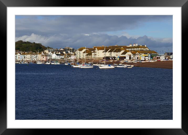 Cloudy October day at Teignmouth Framed Mounted Print by Jeremy Hayden