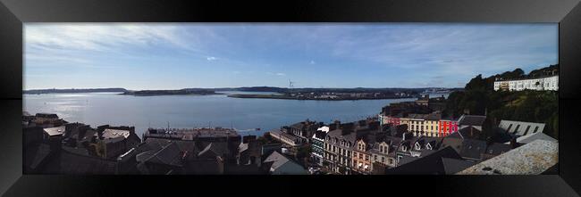Cork Harbour Panorama at Cobh Framed Print by Jeremy Hayden