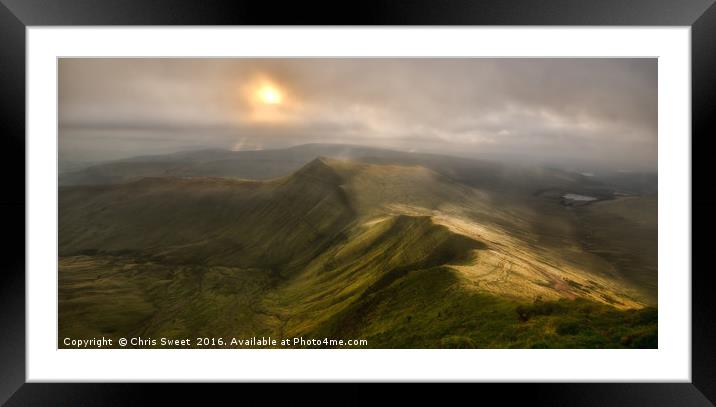 Brecon Beacons Framed Mounted Print by Chris Sweet