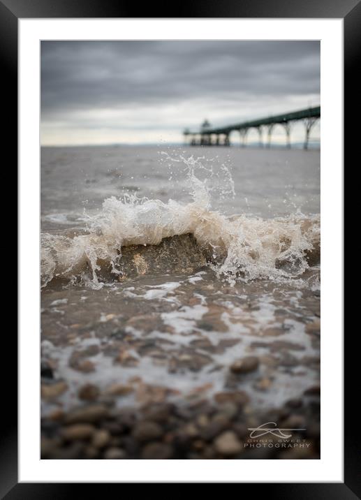 Clevedon Pier Dynamic Framed Mounted Print by Chris Sweet