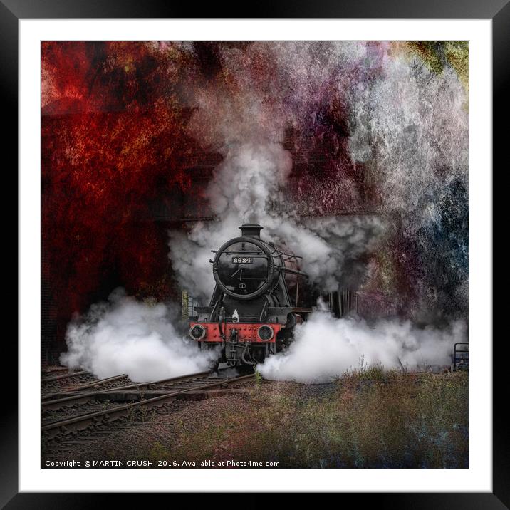 Midnight Express Framed Mounted Print by MARTIN CRUSH