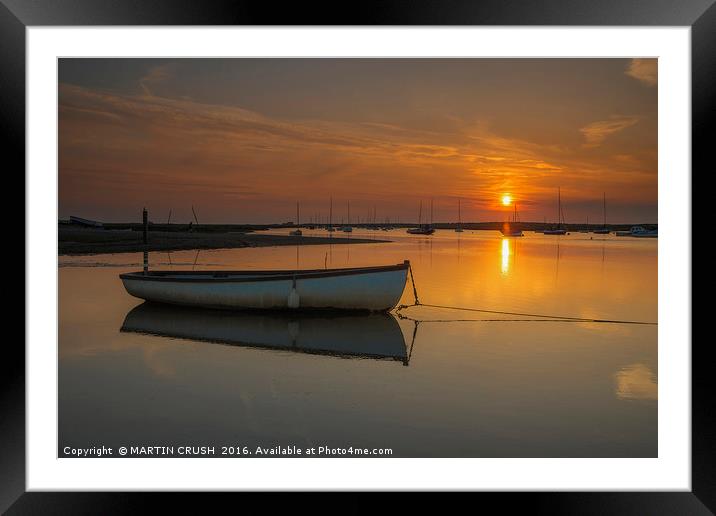 Silence is Golden Framed Mounted Print by MARTIN CRUSH