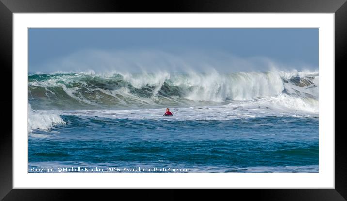 Fury Framed Mounted Print by Michelle Brooker