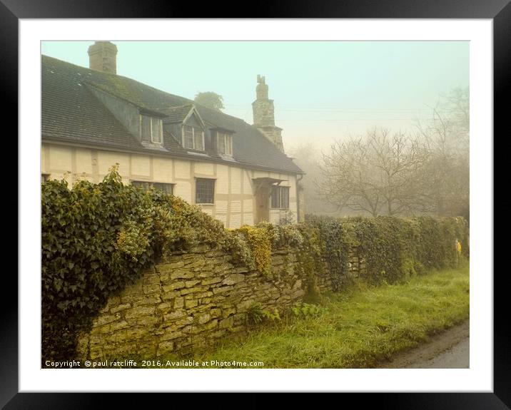 traditional english house Framed Mounted Print by paul ratcliffe