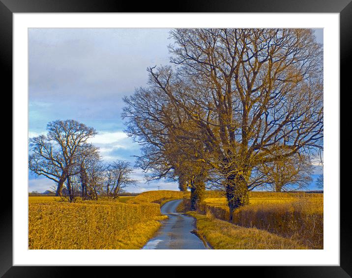 millhalf lane whitney on wye herefordshire Framed Mounted Print by paul ratcliffe
