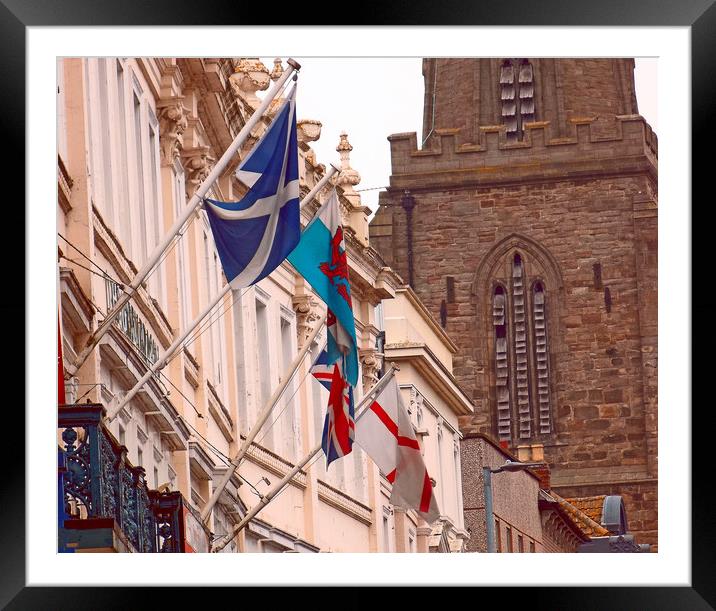 flags of the union Framed Mounted Print by paul ratcliffe