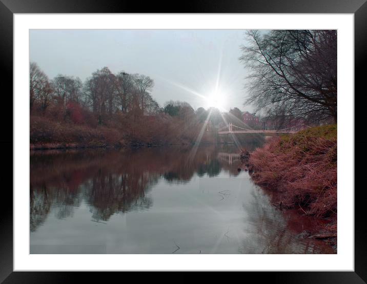 early morning on the wye Framed Mounted Print by paul ratcliffe