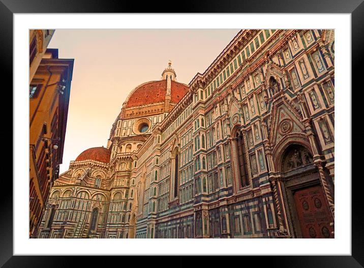 Duomo Firenze Framed Mounted Print by paul ratcliffe