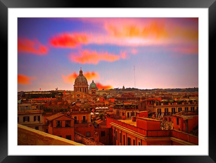 the eternal city Framed Mounted Print by paul ratcliffe