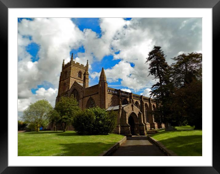 leominster priory Framed Mounted Print by paul ratcliffe