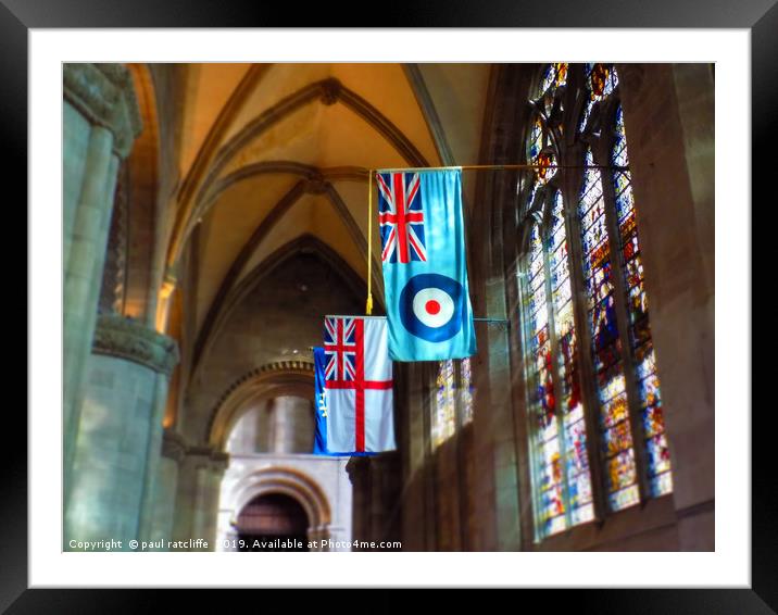 armed forces flags Framed Mounted Print by paul ratcliffe
