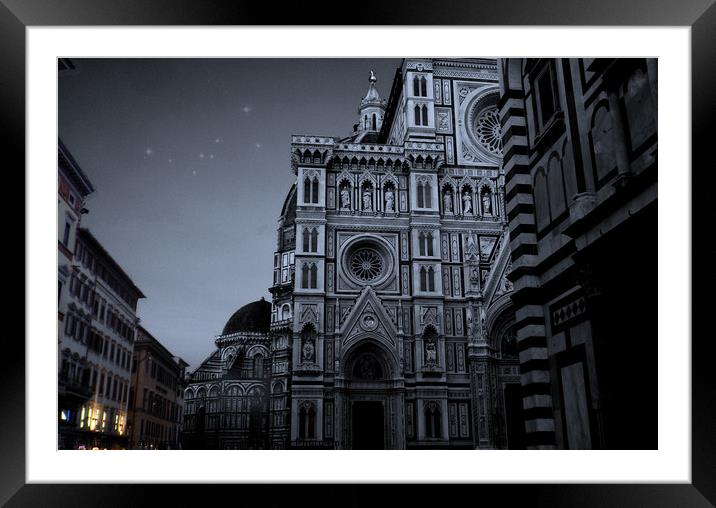 the duomo florence Framed Mounted Print by paul ratcliffe